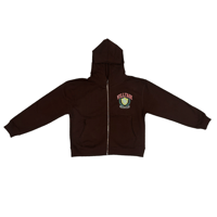 Image 1 of Villi'age Collegiate Crop Zip Hoodie 