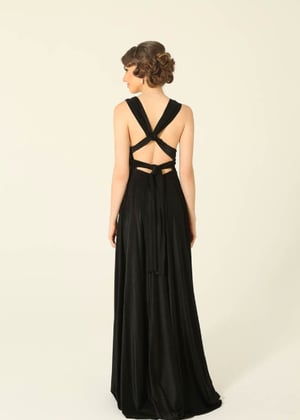 Image of Bandeau & Wrap infinity Dress. Black. Size S. By Tania Olsen.
