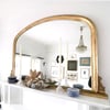 Gold large over mantle mirror 