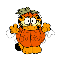 Image 3 of pumpkin kitty sticker