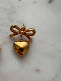 Image 13 of BOW HEART EARRINGS