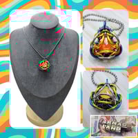 Image 1 of Super Sunny Reversible Tria Chainmaille Pendant