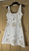 Champagne Sequin star & Moon embellished dress