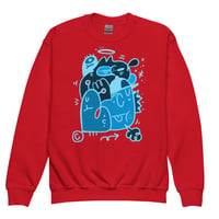 Image 3 of SWEATSHIRT :YOUTH - "FUNKY BLUE"