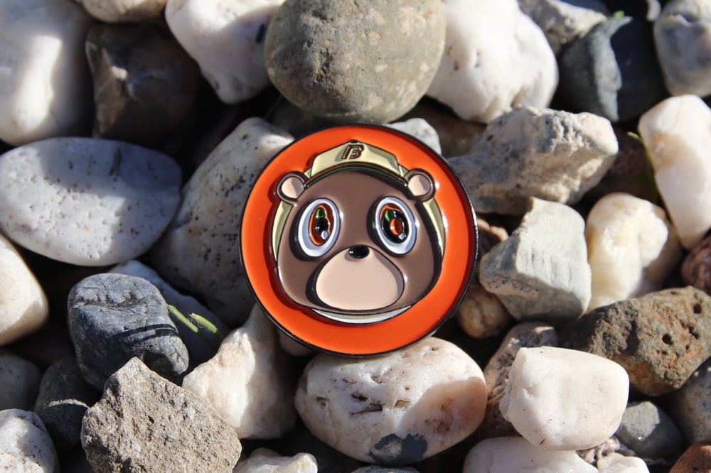Image of Bear Pin - Home Orange