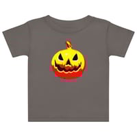 Image 2 of Baby jersey t-shirt - Jack O Lantern Vintage Red-Yellow