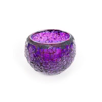 Image 3 of Mosaic Crackle Tealight Jar
