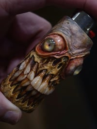 Image 25 of Monstrous Glow Bic Lighter Sleeve OOAK