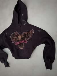 Image 1 of R Pink Eagle Cropped Hoodie 