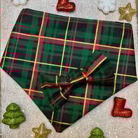 Image 1 of Howl-iday Plaid Bandana and/or Bow Tie