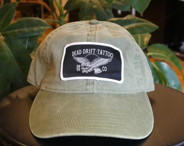 Image of Dead Drift Eagle Hat- Olive Green 