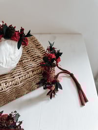 Image 5 of Christmas Roses & pinecones halo