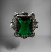 Image 1 of Cleopatra Emerald Bling Ring 
