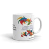 Above and Below White glossy mug