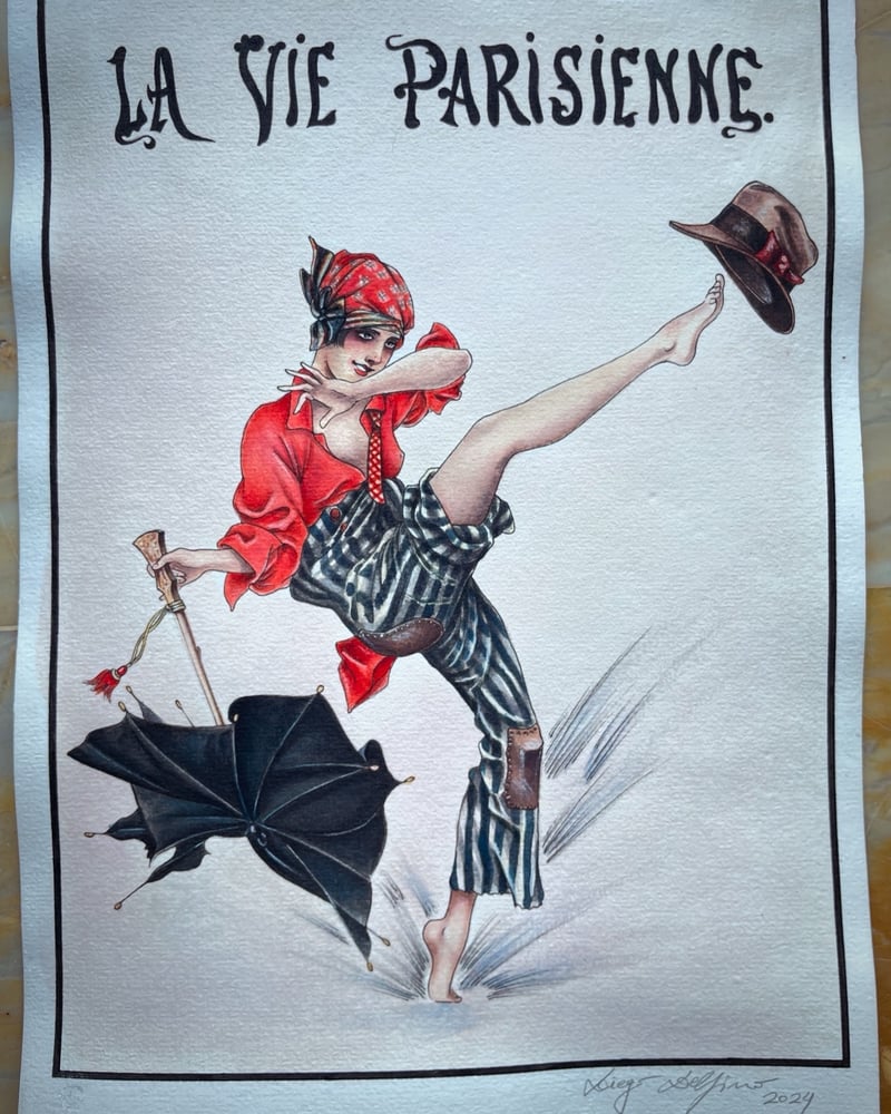 Image of Original Umbrella Watercolor