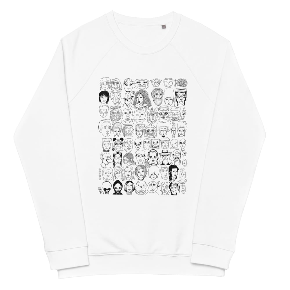 Image of CHANGES III - Unisex organic raglan sweatshirt