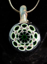 Image 1 of Green Mandela Dotstack Pendant