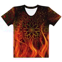 Image 2 of Mandala On Fire Women's T-shirt