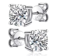 Image 1 of Diamond Stud Earrings