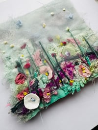 Image 2 of SALE WAS £68 Framed Garden Embroidery 