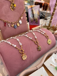 Image 5 of CORFU PEARL CHARM NECKLACE 