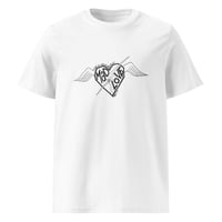 Image 2 of Mad Love Heart | organic unisex t-shirt (light colors)