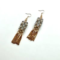 Helm Chain Earrings - Two Tone