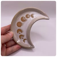 Image 3 of Moon Phase Crecent Ceramic Trinket Tray