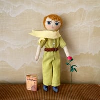 Image 1 of Tiny Handmade Le Petit Prince doll 5" tall dollhouse set