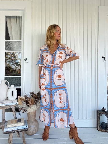 Image of Ace of Spades Print Pepper Midi Dress. By JAASE