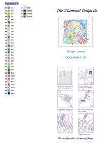 Image 6 of Thought Full Size Diamond Painting by Hiroko 