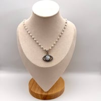 Image 2 of Moonstone Evil Eye Necklace