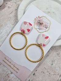 Image 4 of Terrazzo Hoop Earrings