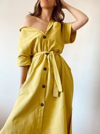 Image 1 of 3in1 Linen Blend Dress - Golden Light