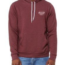 Washed Maroon Kangaroo Pocket Sweater