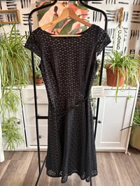 Image 1 of NWT black lace belt dress 