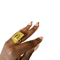 Image 2 of Prosperous Foundation // Brass Cowrie Ring