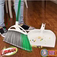 Image 2 of Libman Extra-Large Precision Angle Broom and Dustpan Set