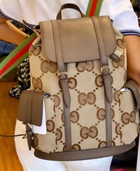 Image 1 of GG large print backpack 