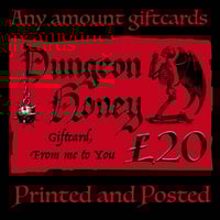 Gift card (different amounts available)