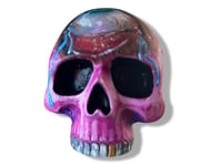 Image 3 of “TALISMAN” PAINTED 3D SKULL 4”x3.1”x3.2”