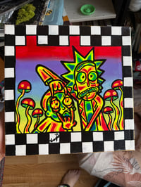Rick and Morty 12x12in original 