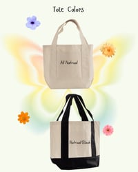 Image 3 of Ice Out/ Fuck Ice gingham scalloped heart - MINI Embroidered Tote