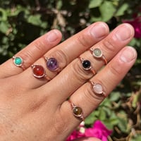 Image 2 of Copper Crystal Rings - IN YOUR SIZE