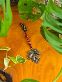 Image 2 of Leafy Dangle with Carnelian