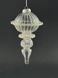 Clear contourex ornament 