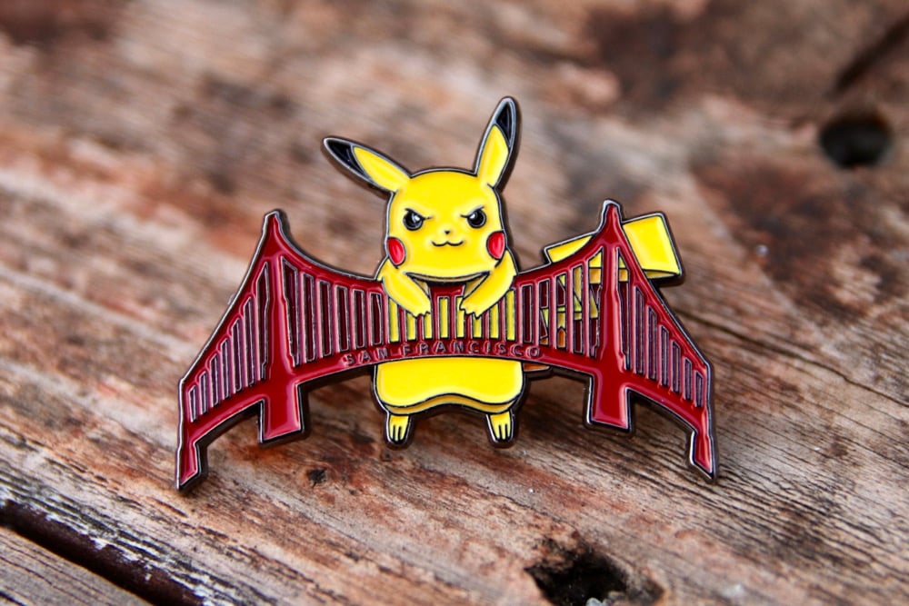 Image of Pikachu x San Francisco Golden Gate Bridge Pin