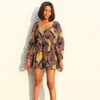 Gemma African print pleat Dress