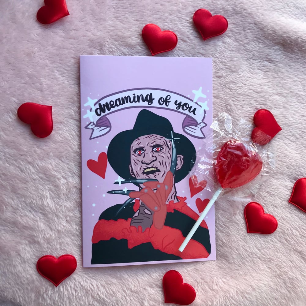 Image of Freddy Valentine’s Day card 🖤