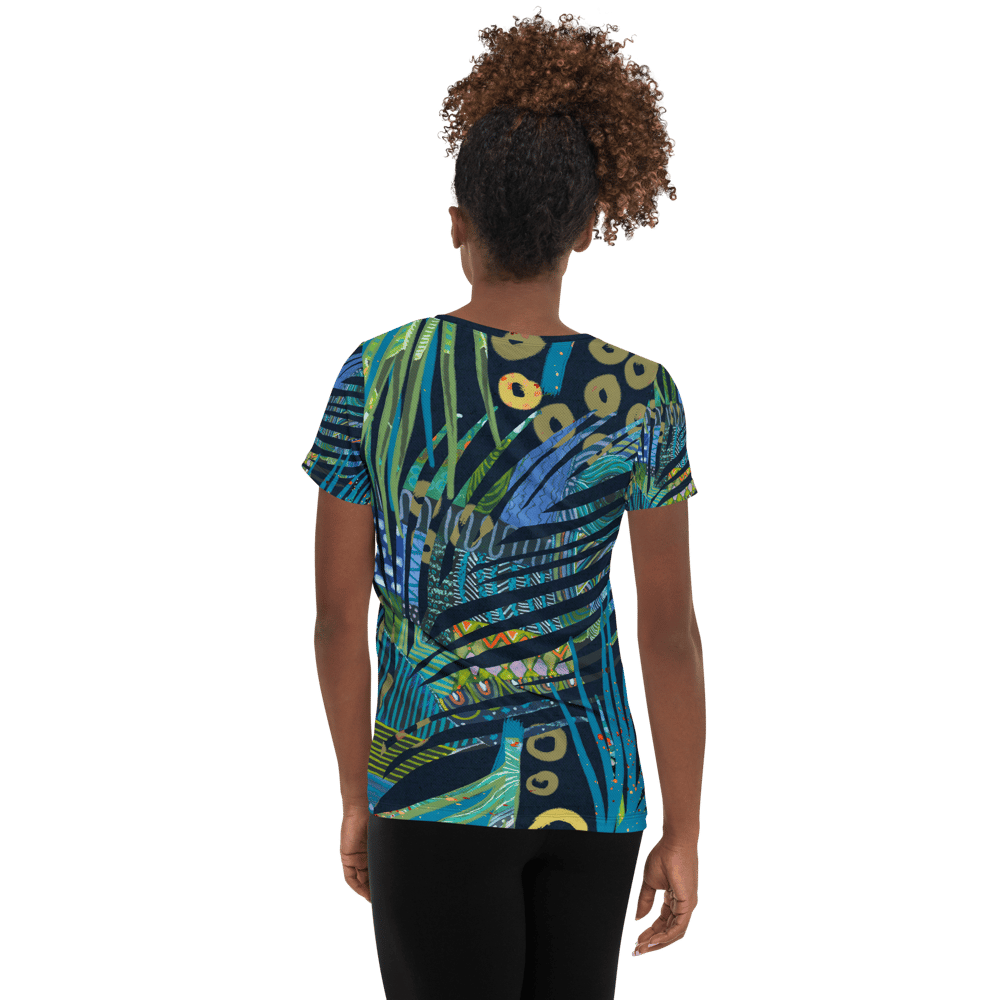 Image of Blue Jungle Damen Sport T-shirt Dark